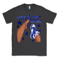 Smoke I Have Two Moods Royal Blue Sneakers Afro Girl Classic Tee - texasbilliewilder