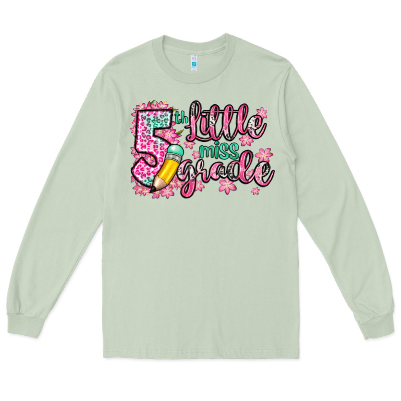 Little Miss 5th Grade Long Sleeve Tee by Zillion Design Studio | Teevron