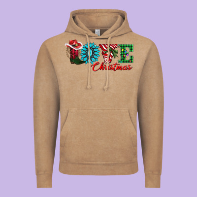 Love Christmas Vintage Hoodie Designed By Adodesignshop