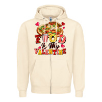 Sandshell food is my valentine Zipper Hoodie - FaDigitalArtStudio