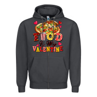 Smoke food is my valentine Zipper Hoodie - FaDigitalArtStudio