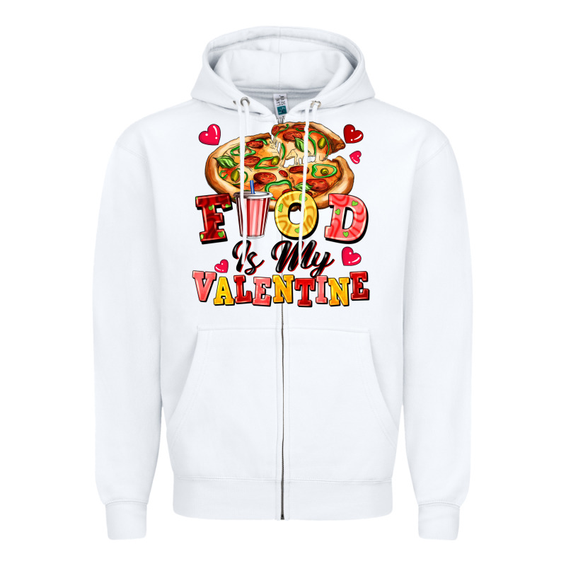 Food Is My Valentine Zipper Hoodie by FaDigitalArtStudio | Teevron