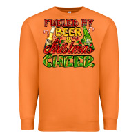 Carrot fueled by beer and christmas cheer with beer bottles Premium Sweatshirt - AdoDesignShop
