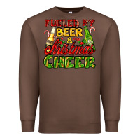 Chestnut fueled by beer and christmas cheer with beer bottles Premium Sweatshirt - AdoDesignShop