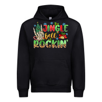 Black jingle bell rockin' Urban Hoodie - MaliasSmallBusiness