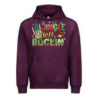 Mauve Wine jingle bell rockin' Urban Hoodie - MaliasSmallBusiness