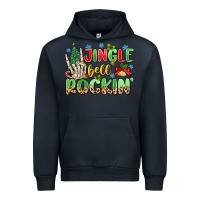 Navy jingle bell rockin' Urban Hoodie - MaliasSmallBusiness