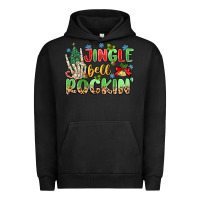 Pigment Black jingle bell rockin' Urban Hoodie - MaliasSmallBusiness