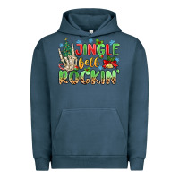 Pigment Midnight Navy jingle bell rockin' Urban Hoodie - MaliasSmallBusiness