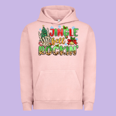 Jingle Bell Rockin' Urban Hoodie Designed By Maliassmallbusiness