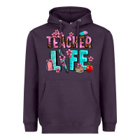 Plum teacher life Heavyweight Hoodie - AdoDesignShop