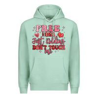 Seafoam free hugs just kidding don't touch me Premium Hoodie - MaliasSmallBusiness