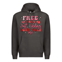 Smoke free hugs just kidding don't touch me Premium Hoodie - MaliasSmallBusiness