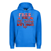 True Royal free hugs just kidding don't touch me Premium Hoodie - MaliasSmallBusiness
