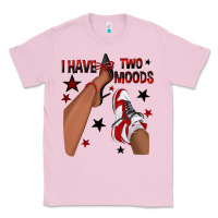 Bubblegum Pink I Have Two Moods Black and Red Sneakers Afro Girl Classic Tee - texasbilliewilder