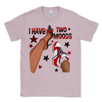 Lilac I Have Two Moods Black and Red Sneakers Afro Girl Classic Tee - texasbilliewilder