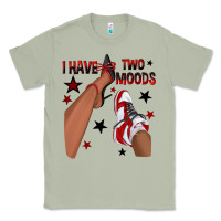 Matcha I Have Two Moods Black and Red Sneakers Afro Girl Classic Tee - texasbilliewilder