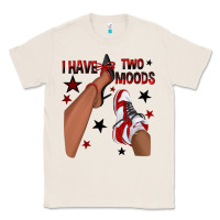 Natural I Have Two Moods Black and Red Sneakers Afro Girl Classic Tee - texasbilliewilder