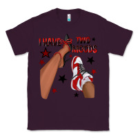 Plum I Have Two Moods Black and Red Sneakers Afro Girl Classic Tee - texasbilliewilder