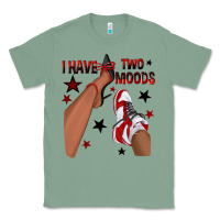 Sage I Have Two Moods Black and Red Sneakers Afro Girl Classic Tee - texasbilliewilder