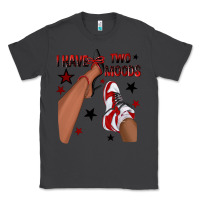 Smoke I Have Two Moods Black and Red Sneakers Afro Girl Classic Tee - texasbilliewilder