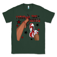 Sports Green I Have Two Moods Black and Red Sneakers Afro Girl Classic Tee - texasbilliewilder
