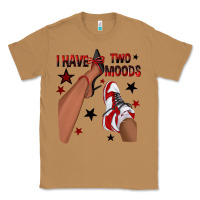 Toasted Coconut I Have Two Moods Black and Red Sneakers Afro Girl Classic Tee - texasbilliewilder