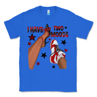 True Royal I Have Two Moods Black and Red Sneakers Afro Girl Classic Tee - texasbilliewilder