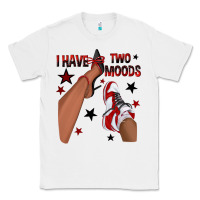 White I Have Two Moods Black and Red Sneakers Afro Girl Classic Tee - texasbilliewilder
