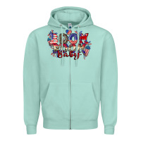 Seafoam Boom boom baby 4th of july Zipper Hoodie - CowGirlArtShop