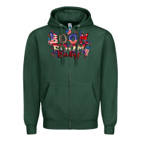 Sports Green Boom boom baby 4th of july Zipper Hoodie - CowGirlArtShop
