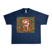 Navy baby pig Urban Heavy Tee - RanaPortraitStore