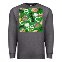 Charcoal Heather english class seamless pattern Premium Sweatshirt - BundleAndBundleShop