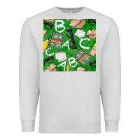 Dove Grey english class seamless pattern Premium Sweatshirt - BundleAndBundleShop