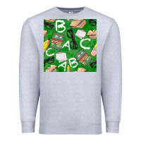 Heather Grey english class seamless pattern Premium Sweatshirt - BundleAndBundleShop