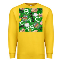 Lemon english class seamless pattern Premium Sweatshirt - BundleAndBundleShop