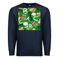 Navy english class seamless pattern Premium Sweatshirt - BundleAndBundleShop