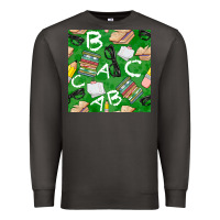 Smoke english class seamless pattern Premium Sweatshirt - BundleAndBundleShop