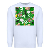 White english class seamless pattern Premium Sweatshirt - BundleAndBundleShop
