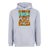 Heather Grey Fall gnomes Heavyweight Hoodie - Artiststas