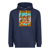 Navy Fall gnomes Heavyweight Hoodie - Artiststas