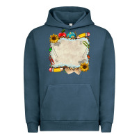 Pigment Midnight Navy school your text here Urban Hoodie - NancyCooperArtShop