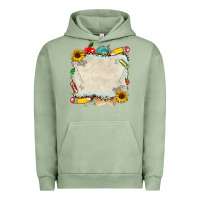 Pigment Oil Green school your text here Urban Hoodie - NancyCooperArtShop