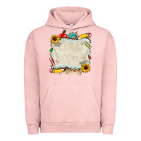 Pigment Salmon school your text here Urban Hoodie - NancyCooperArtShop