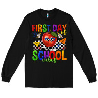 Black first day of school vibes Long Sleeve Tee - texasbilliewilder