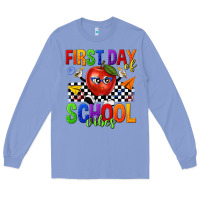 Colony Blue first day of school vibes Long Sleeve Tee - texasbilliewilder