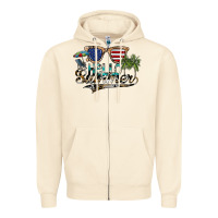 Sandshell hello summer Zipper Hoodie - SublimationCraftShop