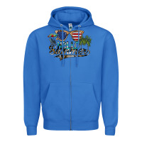 True Royal hello summer Zipper Hoodie - SublimationCraftShop