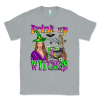 Heather Grey drink up witches Classic Tee - Zillion Design Studio