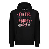 Black over stimulated moms club Premium Hoodie - MaliasSmallBusiness